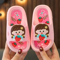 childrens slippers strawberry princess sandals girls pink slippers little girls beach shoes soft sole non slip casual sneakers