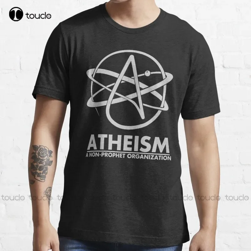 New Atheism - A Non Prophet Organization T-Shirt Cotton Tee Shirt shirt stays for men Custom aldult Teen unisex