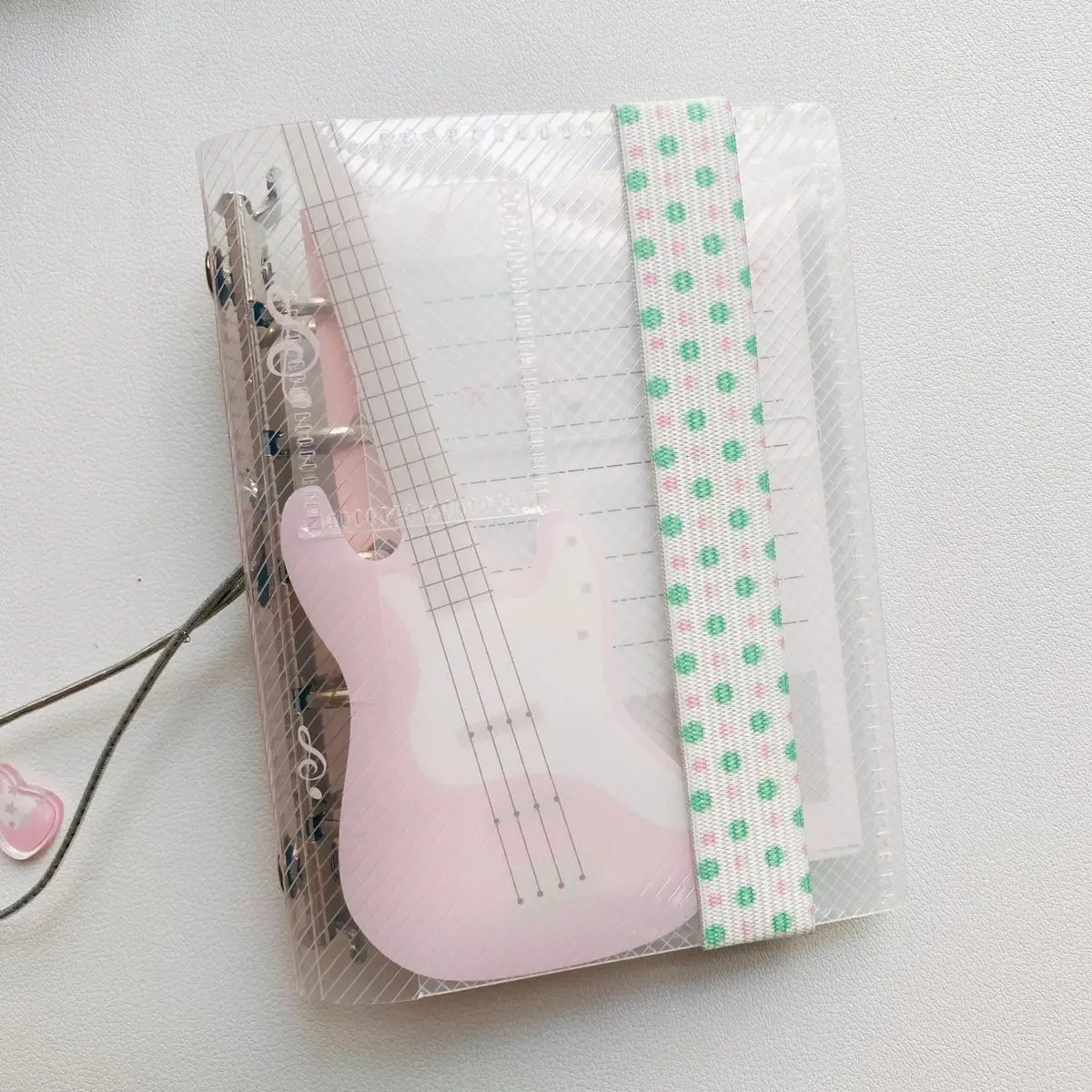 

Эластичная лента с узором в горошек для блокнота