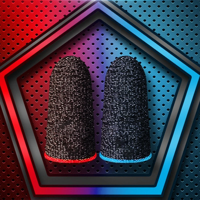 

2023 New Sweat-Proof Finger Cover Carbon Fiber for King Glory PUBG Peace Elite Game Occupation Touch Screen Thumb Game Pad Accs
