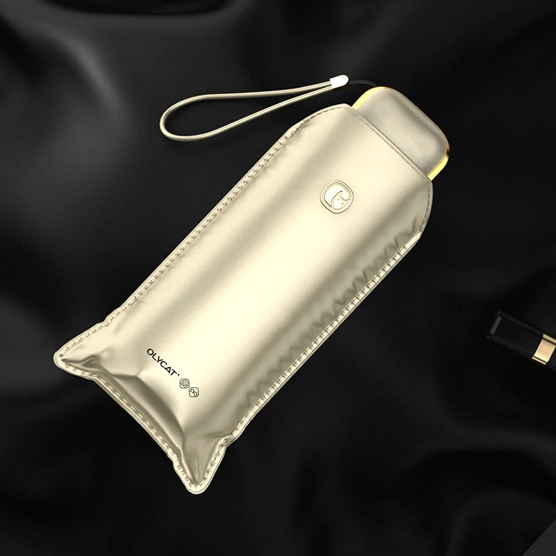 

OLYCAT Золотой плоский мини зонт