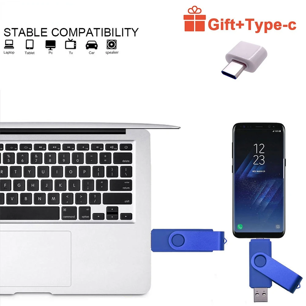 USB 2.0 TYPE-C флеш-накопитель OTG 64 ГБ 32 16 | Компьютеры и офис