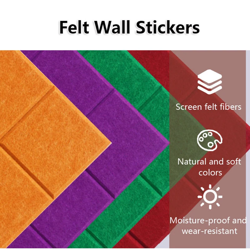 

Thickened Wall File Storage 30cmx30cm Message Board Creative Felt Wall Hanging Storage Intelligence In Multicolor Wall Stickers
