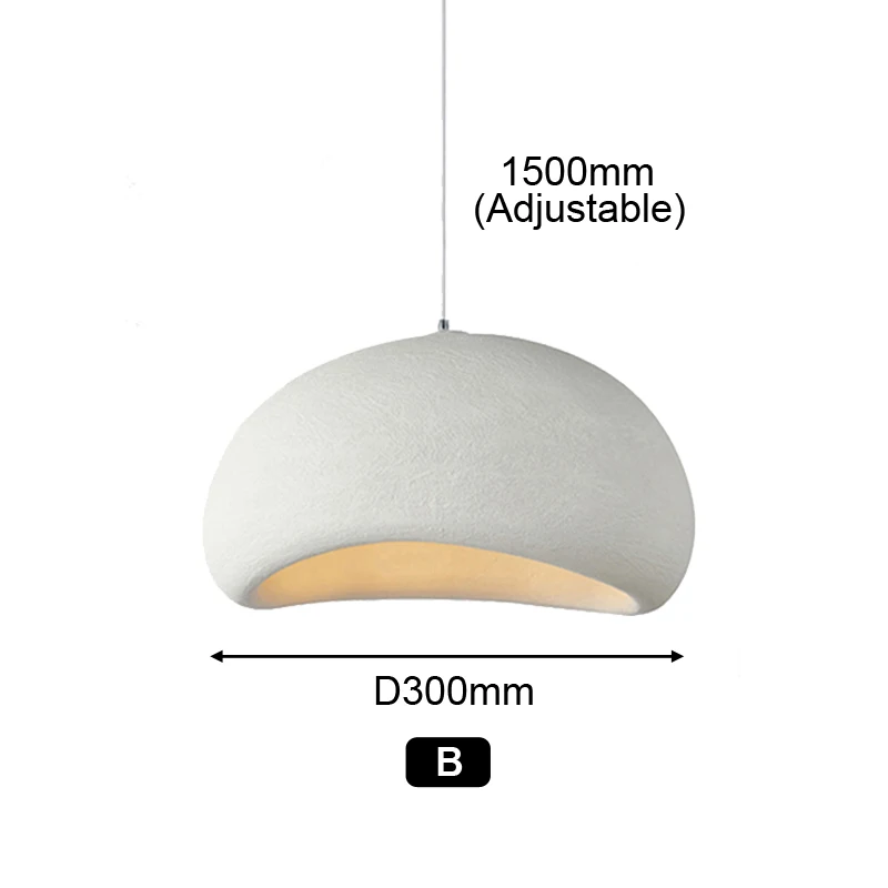 

Wecus Wabi Sabi полукруглая LED люстра белая/серая