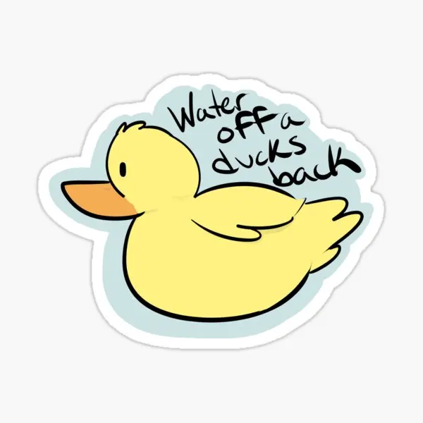 

5 шт., наклейки на заднюю панель автомобиля с изображением утки и воды