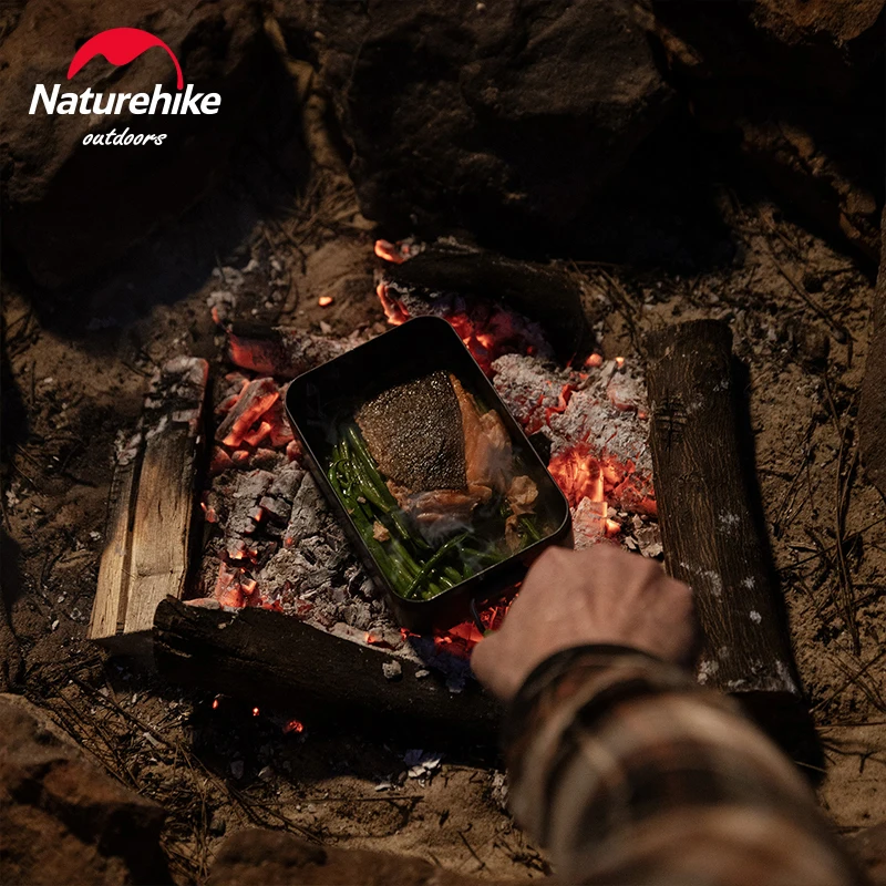 Коробка Naturehike Bento алюминиевая коробка для ланча посуда кемпинга на открытом