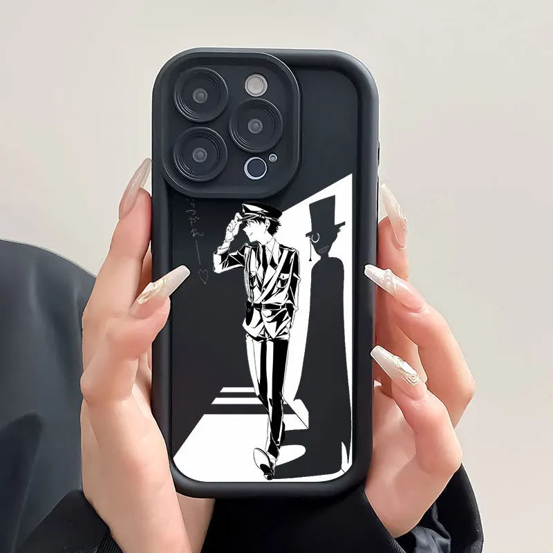 Мягкий силиконовый чехол для телефона с изображением аниме Детектив Конан