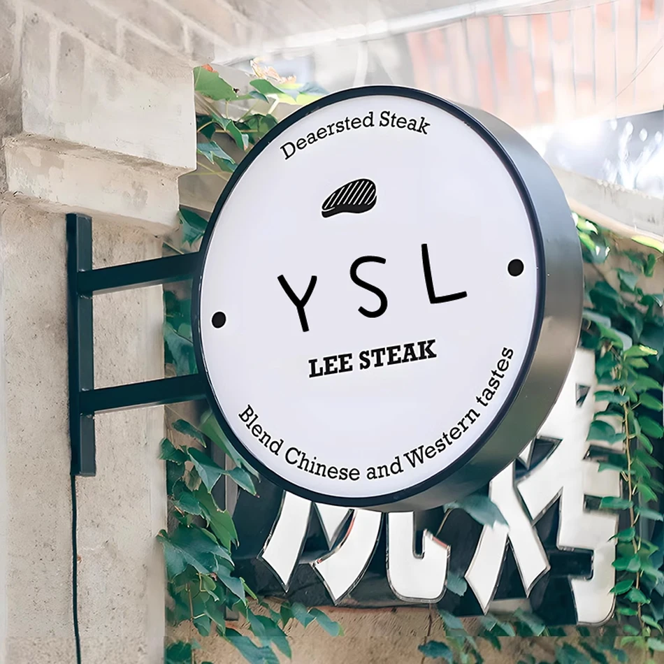 Пользовательский 3D светодиодный рекламный световой короб уличный