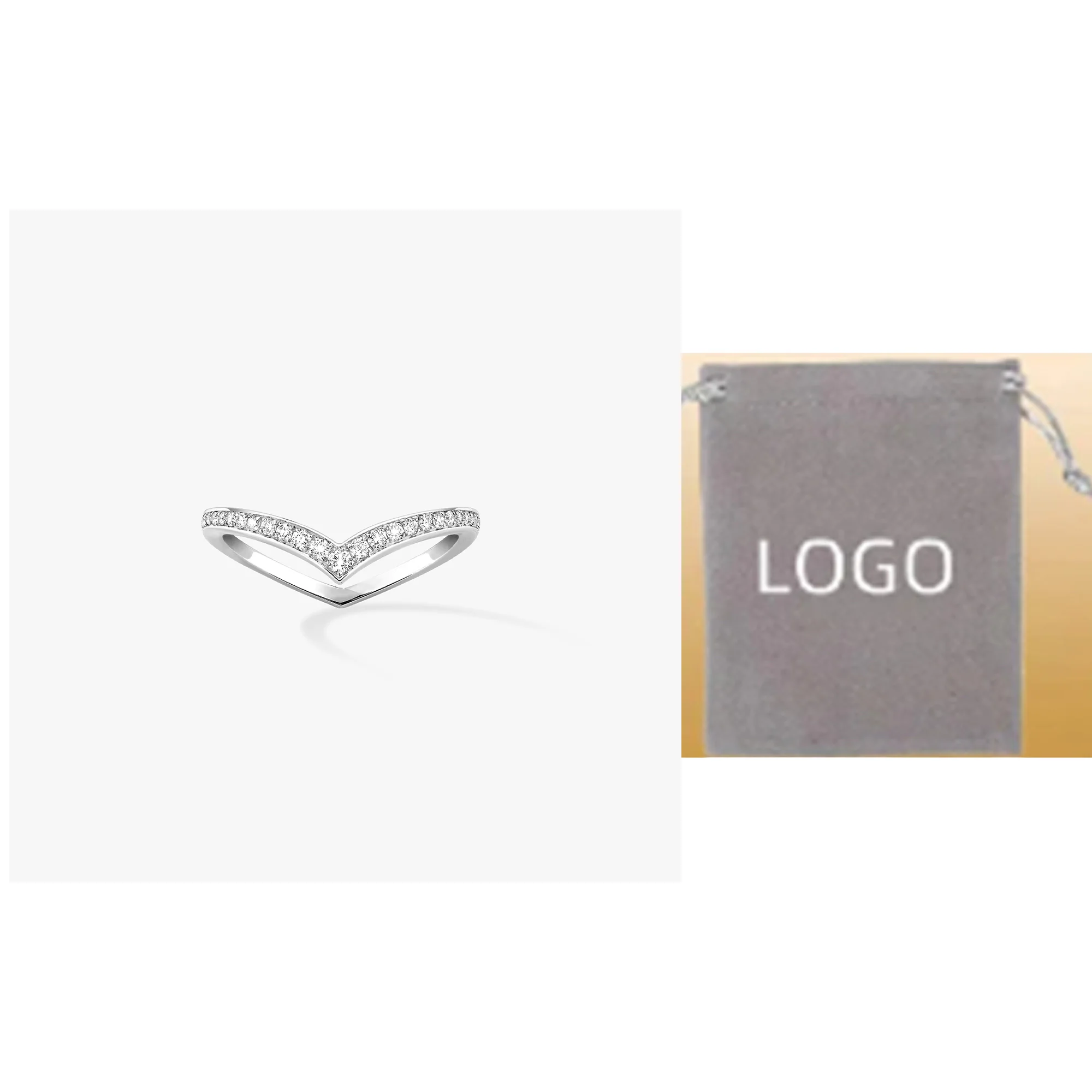 Улучшенное женское роскошное обручальное кольцо из чистого серебра 925 пробы с