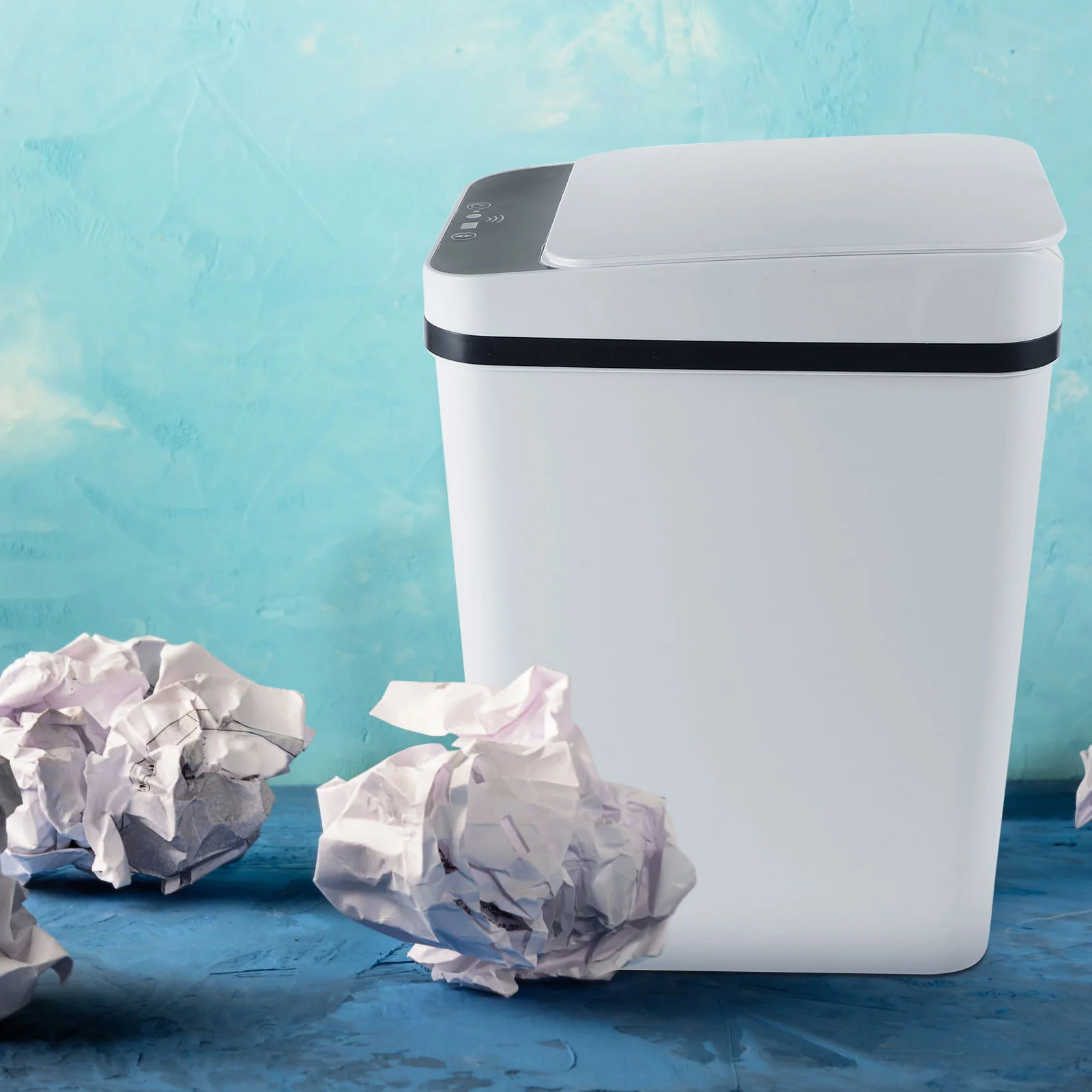 

Induction Trash Can Intelligent Litter Container Toilet Garbage Sensor Automatic Bin Plastic Containers