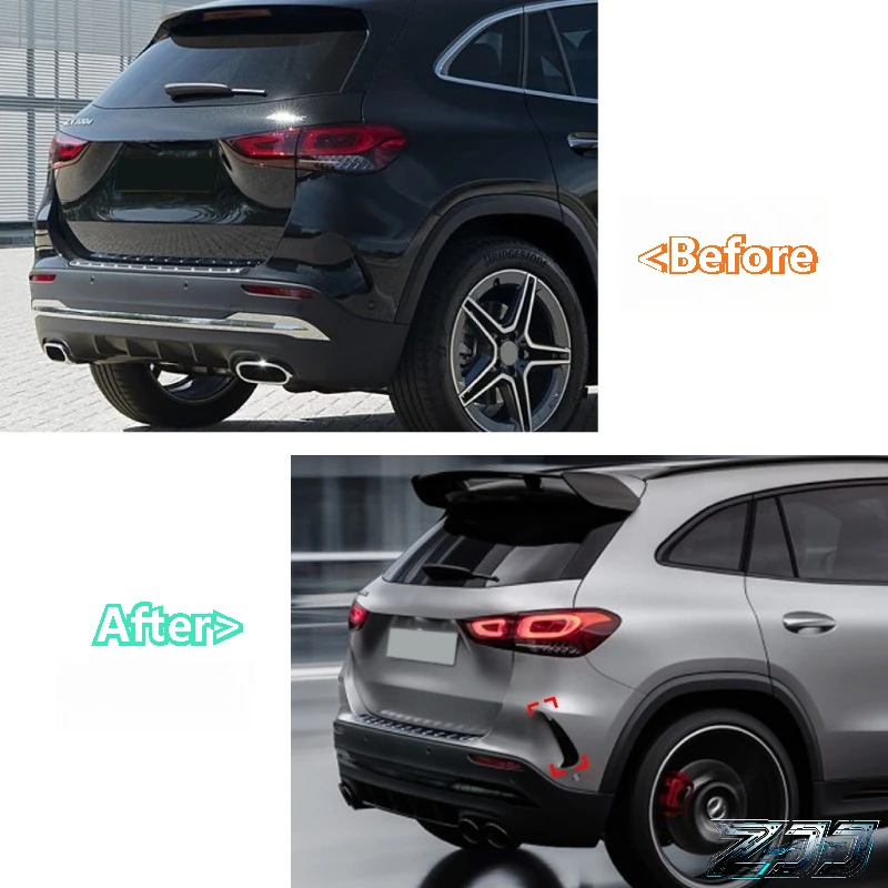 Фото Задний сплиттер-диффузор (накладки) на бампер для Mercedes AMG GT50 GT53 GT63 2019-2025: Стайлинг и аксессуары для автомобиля №2