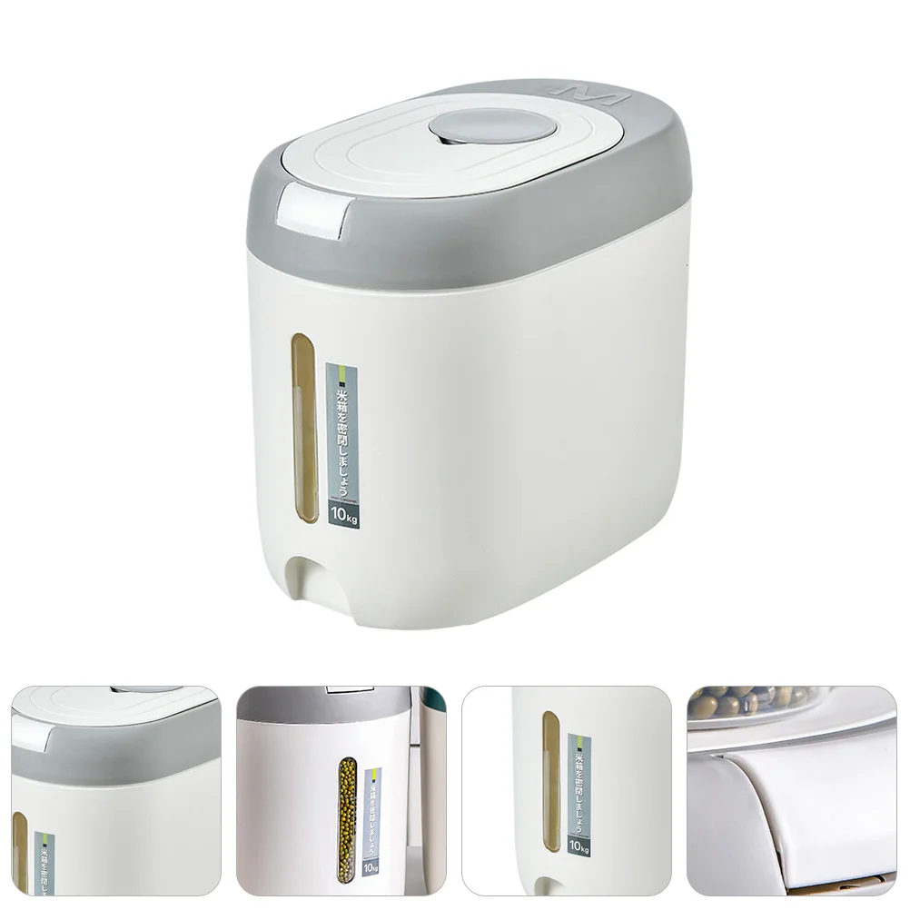 

Rice Storagecontainer Bucket Holder Dogboxlids Containers Sealed Household Cat Jarssugar Flour Dry Kitchen Grain Pantry Cereals