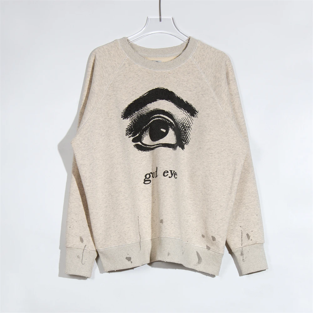 

High Quality Saint Michael Retro Graffiti Print American Street Casual Loose Men's and Women's Fashion Sweater Oversized Hoodie