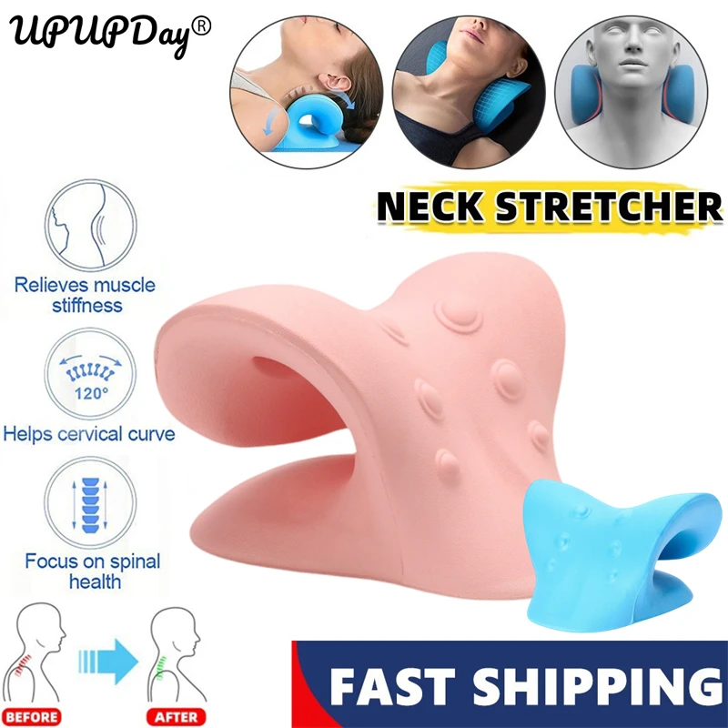 

Cervical Vertebra Massager Pillow for Neck Traction Stretcher Health Corrector Relaxer Change Physiological Curvature Of Spine