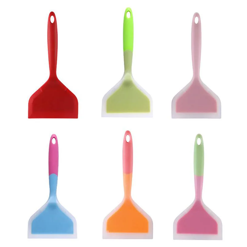 

New Non-stick Silicone Cake Shovel Kitchen Pizza Peels Omelette Pancake Spatula High Temperature Cooking Baking Tools