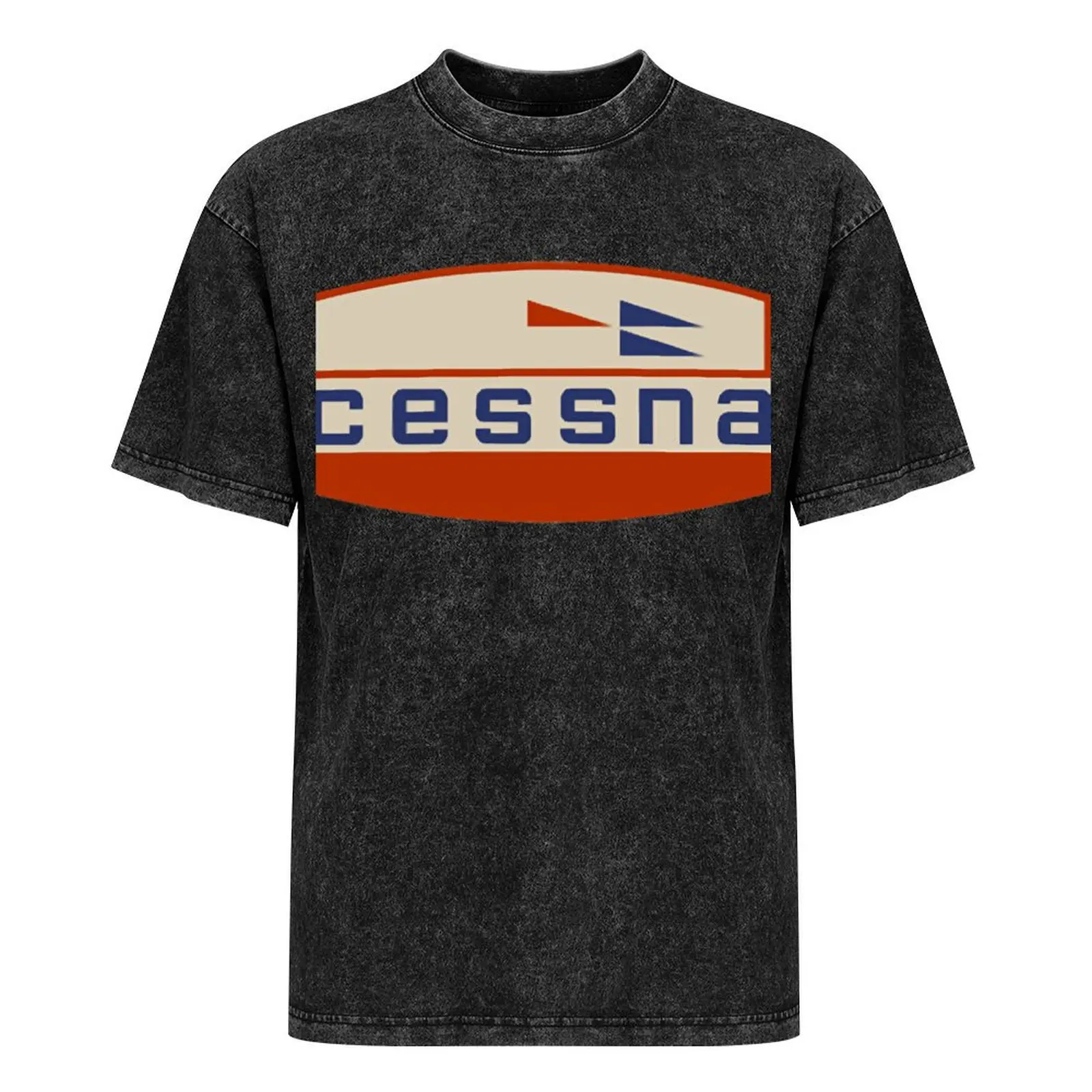 Футболка с винтажным логотипом Cessna аниме-фигурки синий замок тяжелая весовая