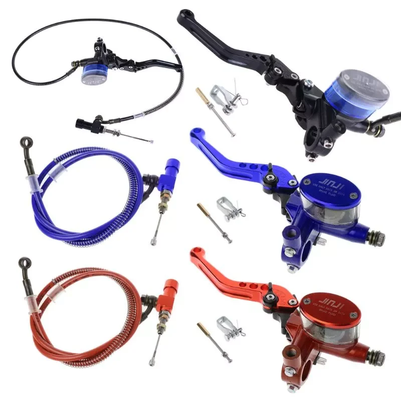 Durable CNC aluminum Motorcycle  Hydraulic Clutch Kit Lever Master Cylinder Knitting Oil Hose 125 ~ 250cc