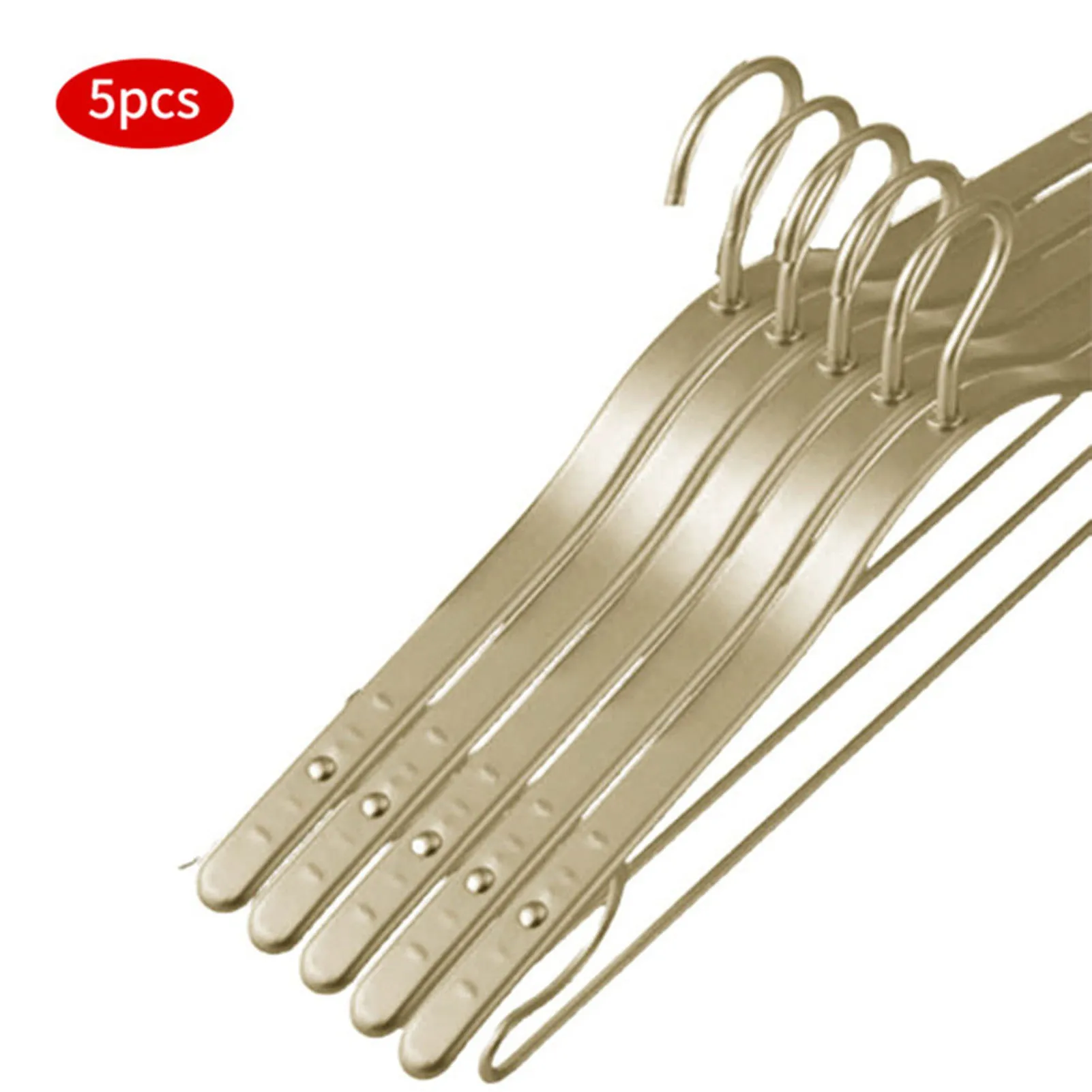 

5pcs Metal Clothing Hanger Durable Sturdy Suitable For Suit Stores