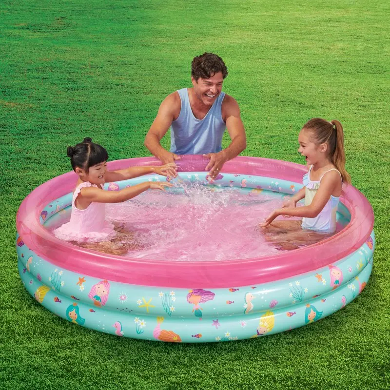 

Удивительный 3-кольцевой надувной круглый бассейн, унисекс, подходит для возраста от 2 лет и старше!