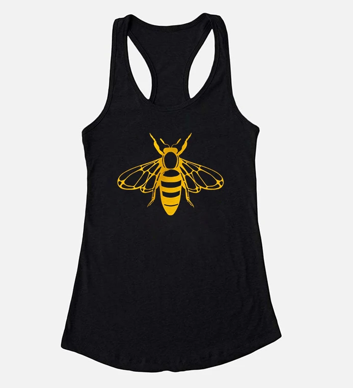 

Bee Graphic Tank Top for Women The Bees Tank Top Graphic Tank Tops for Women Art Gift for Her Boho Casual Tank Tops Black M