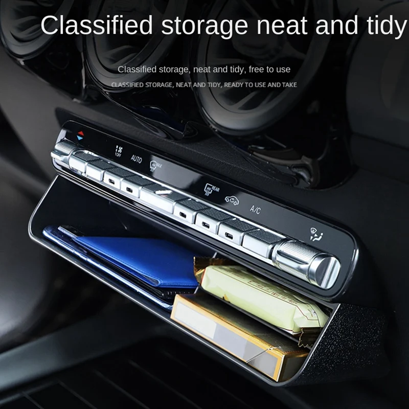 Car Center Consoles Air Outlet Vent Storage Box Trim For Mercedes Benz A B-Class GLB/EQB/GLA/EQA/CLA/GLE/GLS 2019-2024 Parts