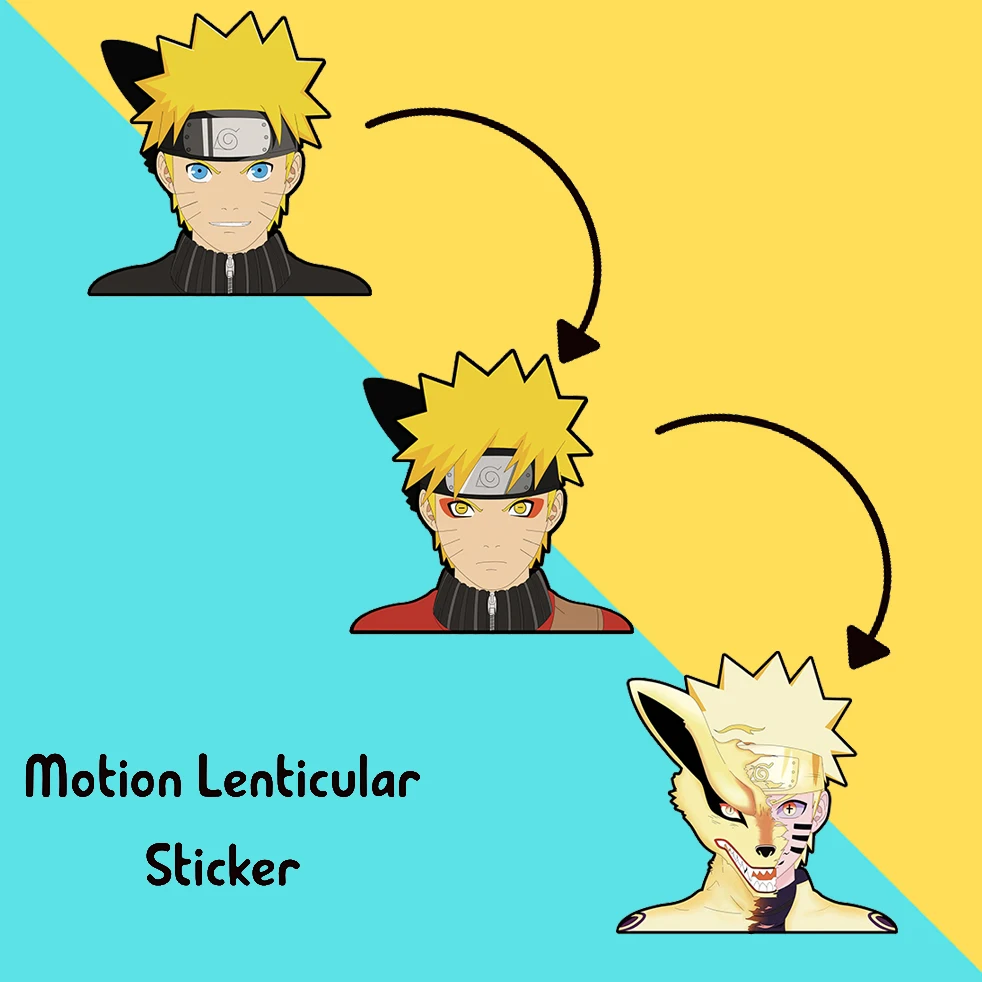 

Kurama Motion Sticker Waterproof Decals for Cars,Laptop, Refrigerator, Etc
