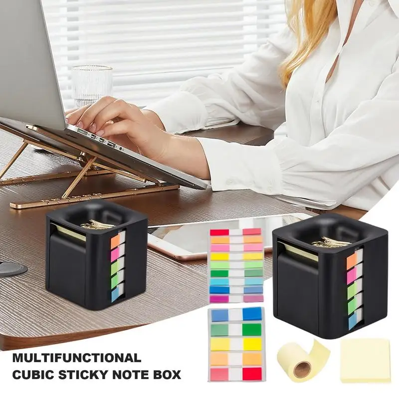 Диспенсер для липких заметок Cube 4-в-1 органайзер бумажного блокнота всплывающий