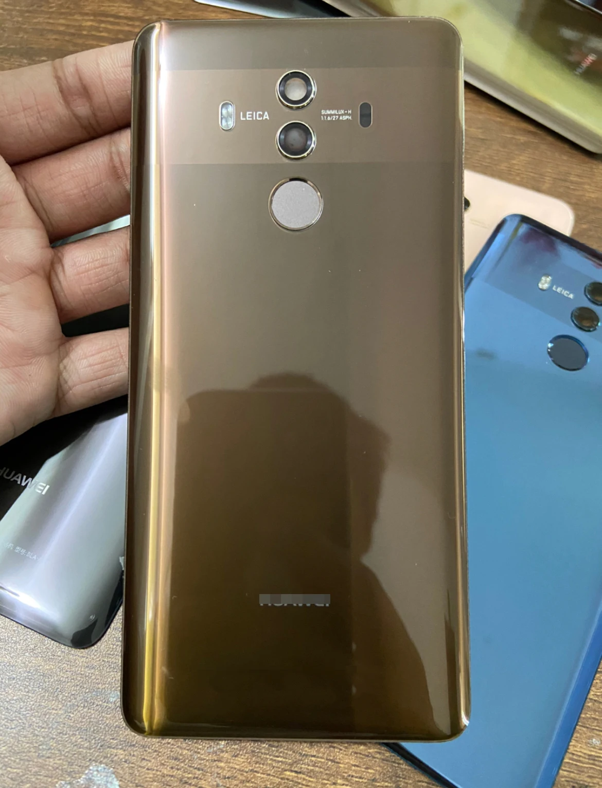 Оригинальная Крышка батарейного отсека для Huawei Mate 10 Pro задняя крышка телефона