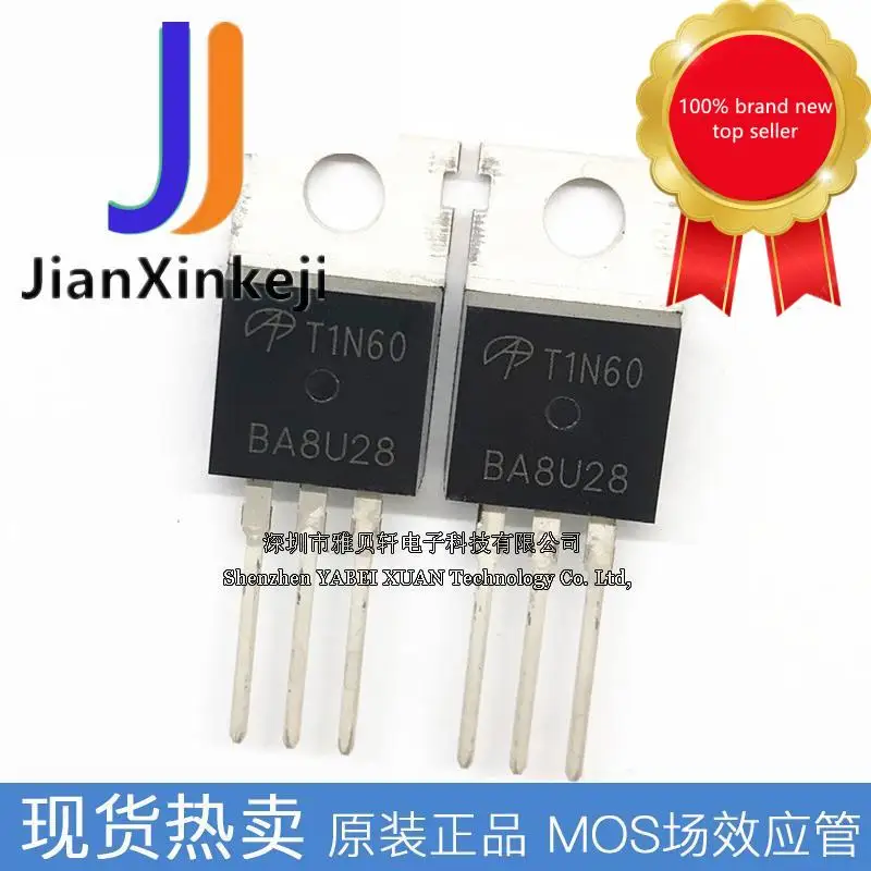 

20 шт., 100% оригинальный новый AOT1N60 1.3A/600V TO220, прямая штепсельная вилка N-channel MOS трубка с полевым эффектом T1N60