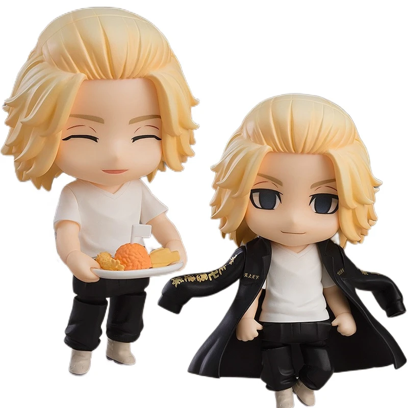 

Genuine Pre-sale Tokyo Revengers Manjiro Sano Figure 10CM PVC Movable Replacement Parts Model Kid Toy Cute Standing Doll Gift