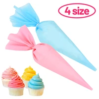 pinkblue silicone piping bag icing piping fondant cake cream pastry bag cupcake decorating tools kitchen gadgets 4size reusable