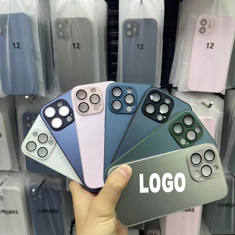 5 шт./поunda mate delgada AG для iPhone11 12 13 14 15 16ProMax Plus Protector de lente vidrio cubierta parachoques chapada