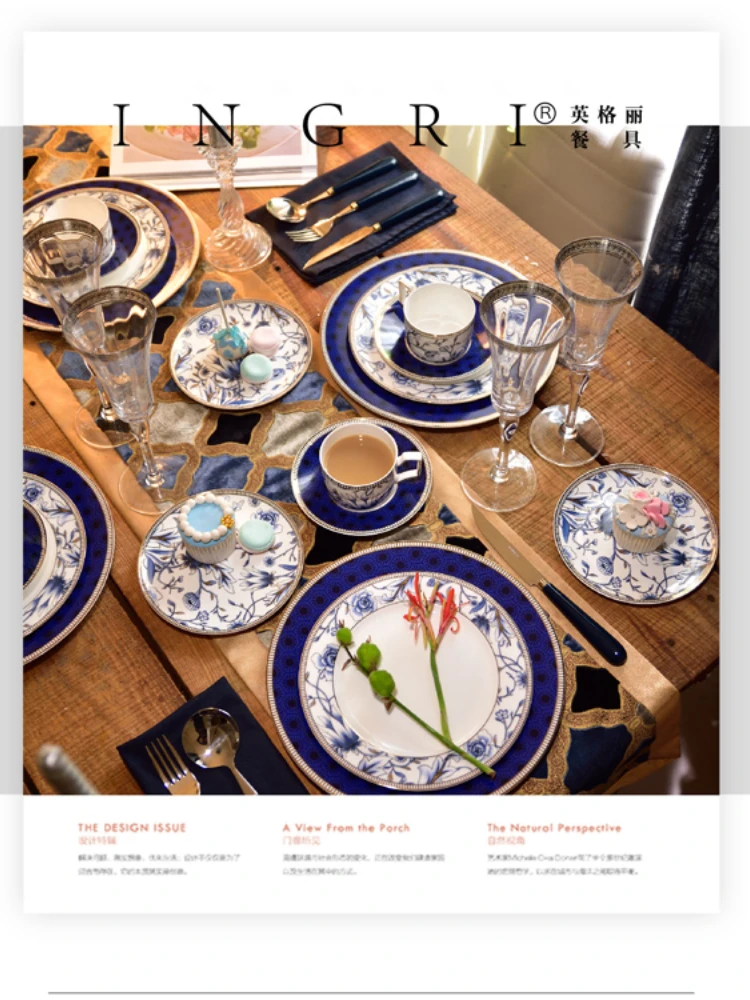 Тарелка из костяного Китая плоская для домашнего использования тарелка пирожных