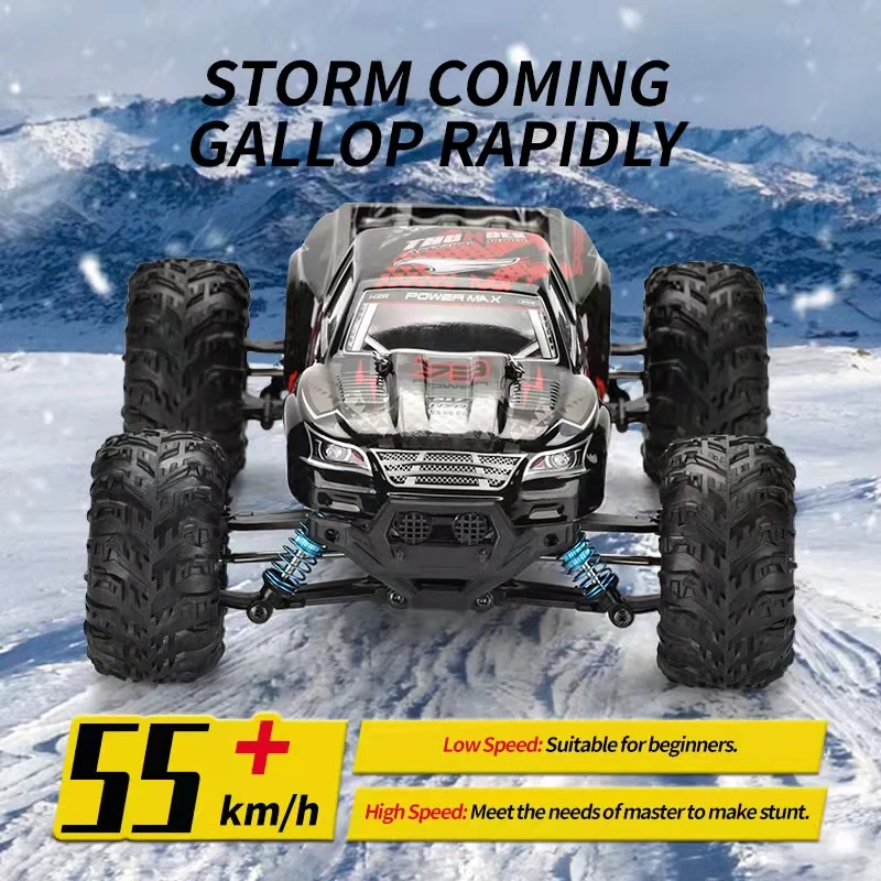 

High-speed Brushless 1:16 2.4G Racing RC Car 55KM/H 4WD Alloy Electric Remote Control Crawler Monster Truck Toys for Children