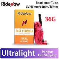 RideNow Ultralight Bike Inner Tube 700 x 18 25 28 32 Road MTB Bicycle TPU Tire 45/65/85mm Length French Valve Super Light Tube
