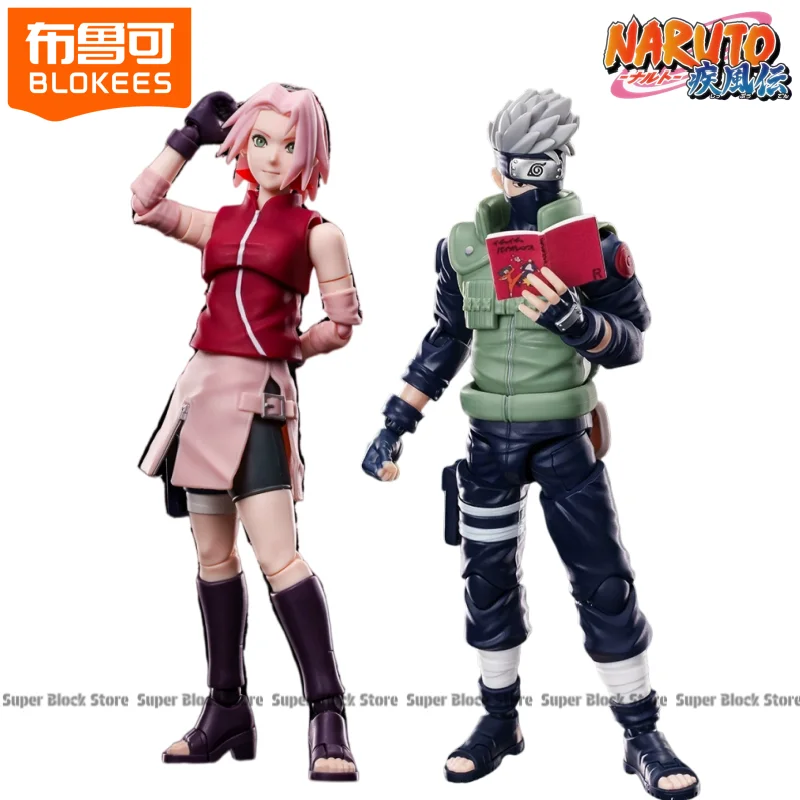 Фото Новые конструкторы Blokees NARUTO: Серия «Мужчины-боги» — Харуно Сакура, Хатаке Какаши. Аниме-фигурки, сборные модели, игрушки, украшения, подарки. №1