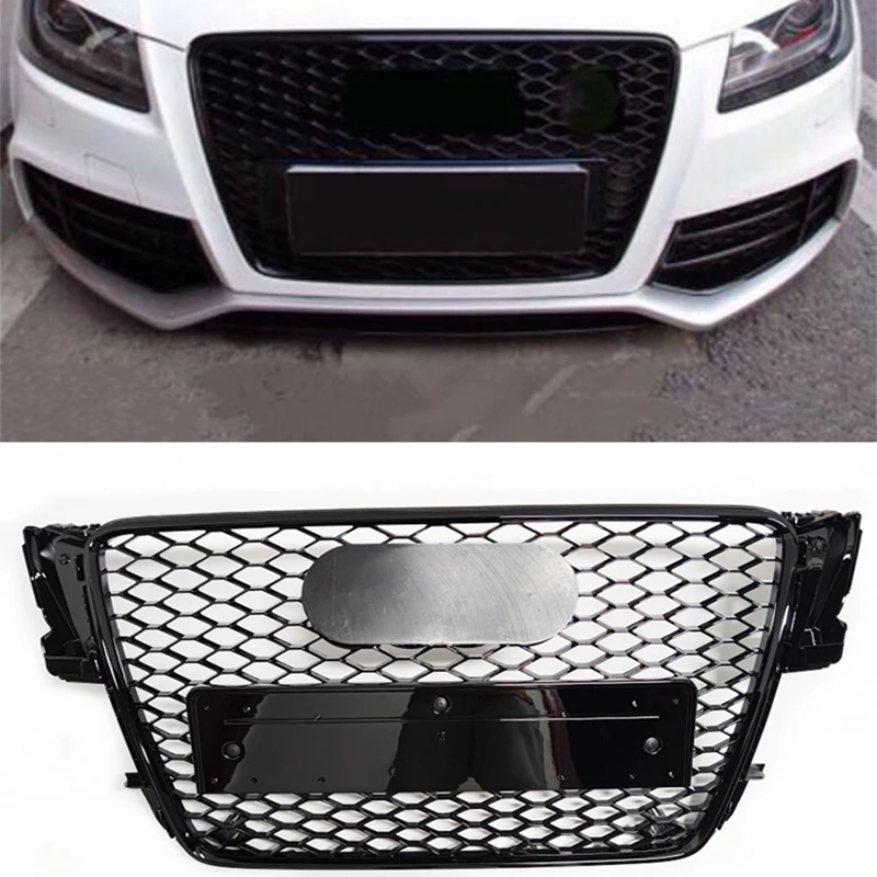 

Для Audi A5 B8 S5 S-line Racing Grill 2009-2011 ABS передний бампер сотовая защита двигателя 2009-2011 автомобильные аксессуары не подходят RS5