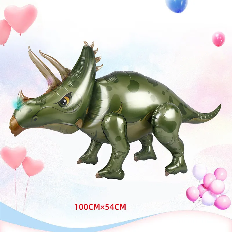 

Giant Self Standing Dinosaur Foil Balloons 3D Dinosaur Balloons for Dinosaur Theme Jungle Party Birthday Baby Shower Decorations