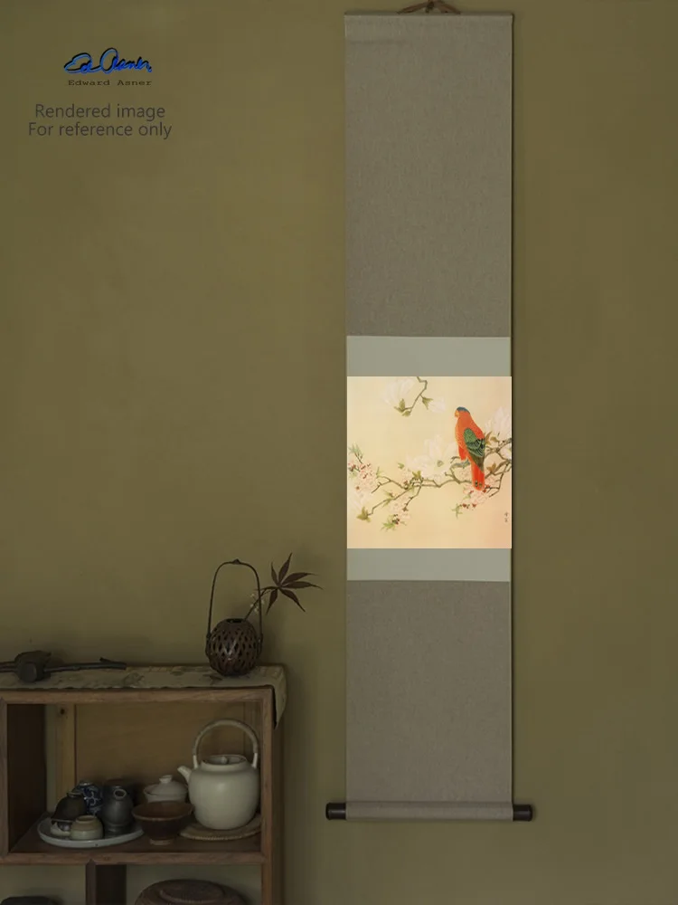 Современное искусство мастер Чэнь цзыо попугай китайская живопись гунби