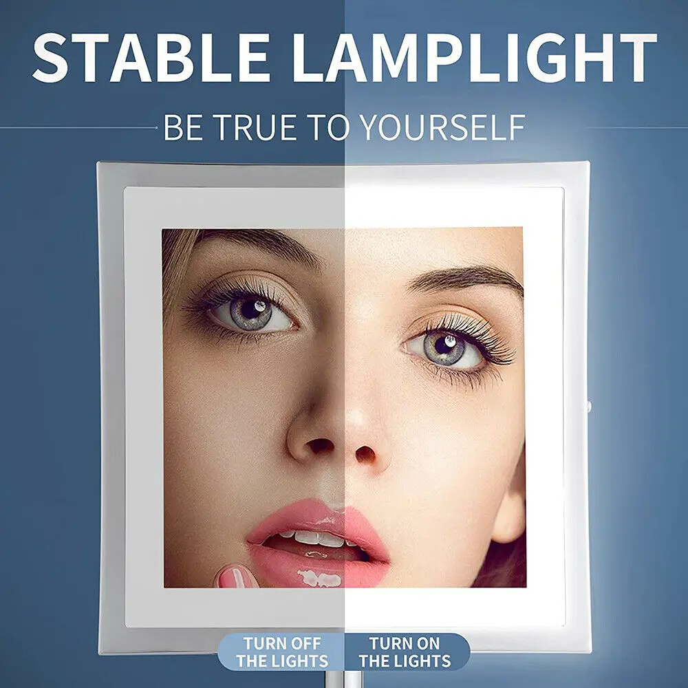 GURUN 4 3-дюймовое искусственное освещение настольное косметическое зеркало для