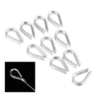 10pcs boats 2mm m2 332 wire rope cable thimble sleeves 316 stainless steel wire rope thimbles wirerope clamps crimping marine
