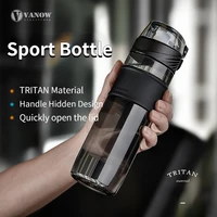 Plastic Water Cup 650ml Large Capacity Portable Fitness Sports Bottle Bike Cup Drop Resistant Outdoor Tritan BPA FREE