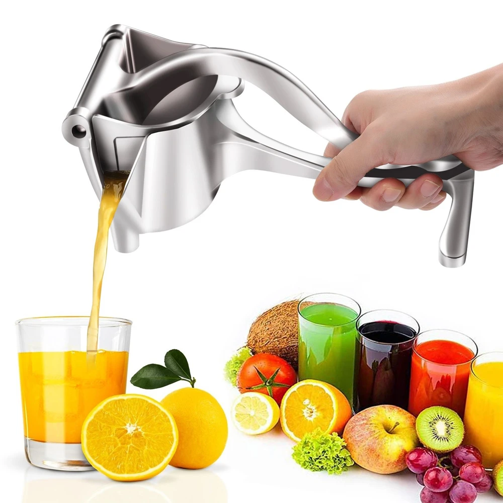 

Portable Manual Fruit Juicer 304 Stainless Steel Kitchen Accessories Tools Citrus Raw Hand Pressed Lemon Orange Juice Maker