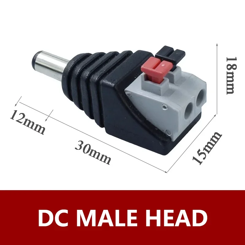 

Разъемы постоянного тока «папа-мама» 5,5x2,1 мм для светодиодных лент 12В