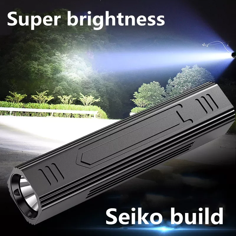 

2023New Mini Power Bank Strong Light LED Flashlight Emergency Powerbank External Battery Pack For Mobile Phone Emergency Power S