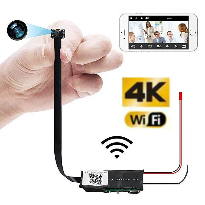 HD 4K DIY портативная Wi-Fi IP мини камера P2P микро веб-камера Обнаружение движения