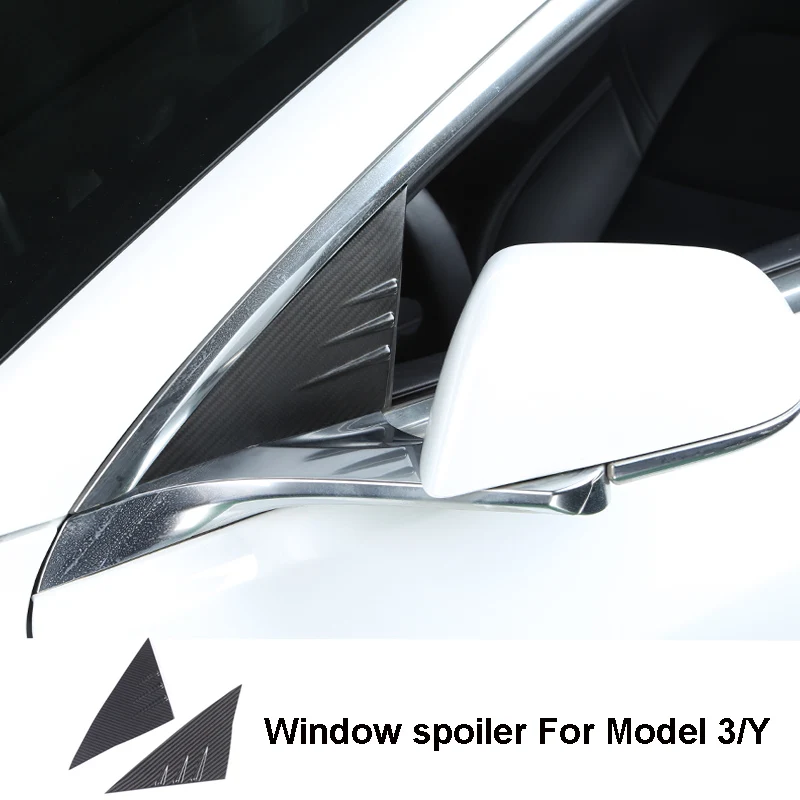 

Настоящее углеродное волокно для Tesla Model 3, модный направляющий спойлер для окон, модифицированный аксессуар для внешнего украшения, сухой у...