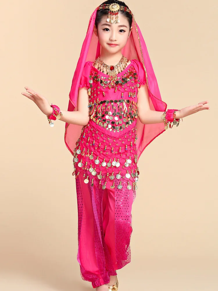 

Костюм сценический детский из шифона и блесток, однотонный