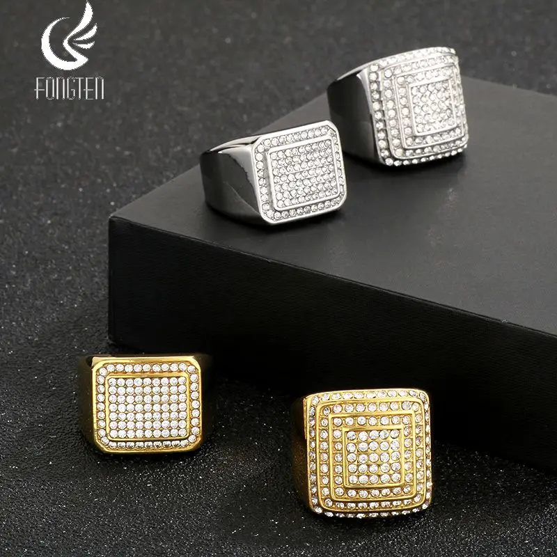 Мужские кольца из нержавеющей стали Fongten