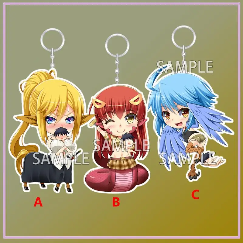 

Аниме брелок Повседневная жизнь с монстром девочкой Sentorea Miia акриловый брелок ремешок фигурка подвесные аксессуары 6 см